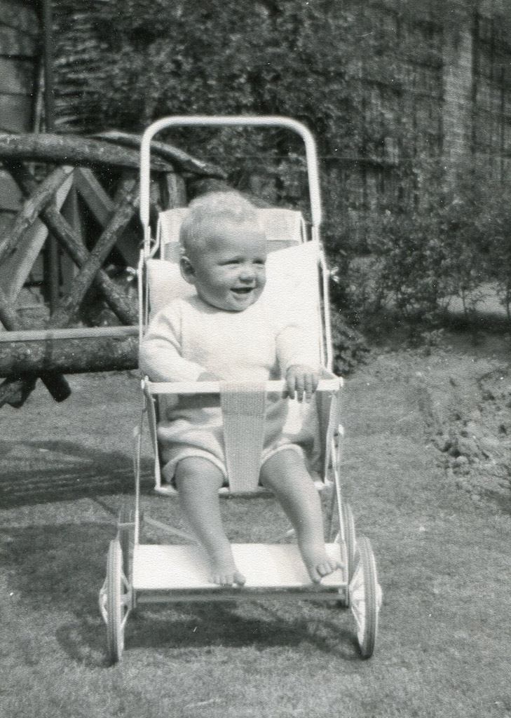 Baby in pushchair