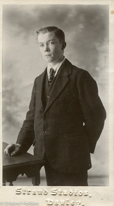 Portrait of a Young Man with grimy hand