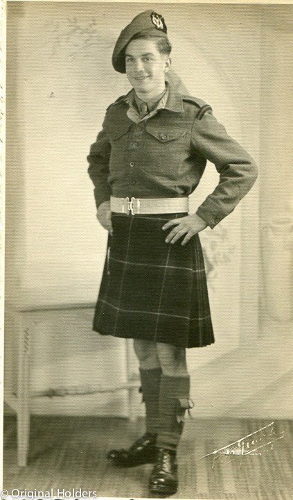Stuart in a kilt
